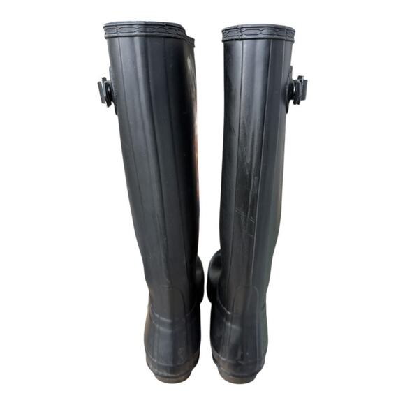 Hunter Original Tall Knee High Black Rain Boot Women size 10 - Picture 4 of 12